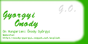 gyorgyi onody business card